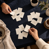 Illustrative connection check-in card ritual; not a preview of exact included cards