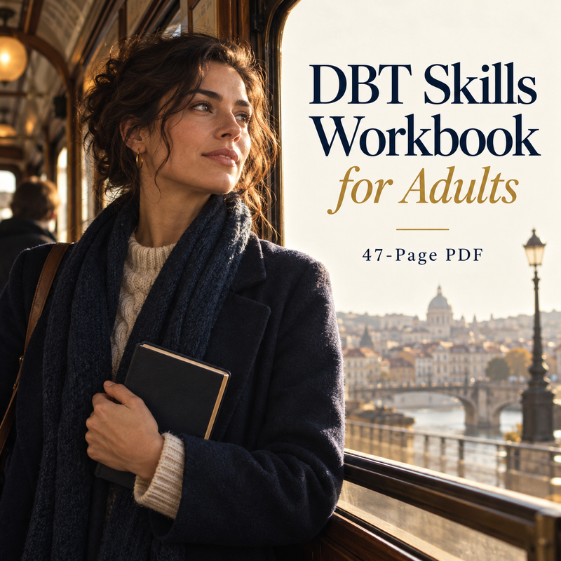 DBT Skills Workbook for Adults | 47-Page PDF