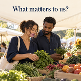 Adult partners consider what matters to them in everyday life; illustrative scene